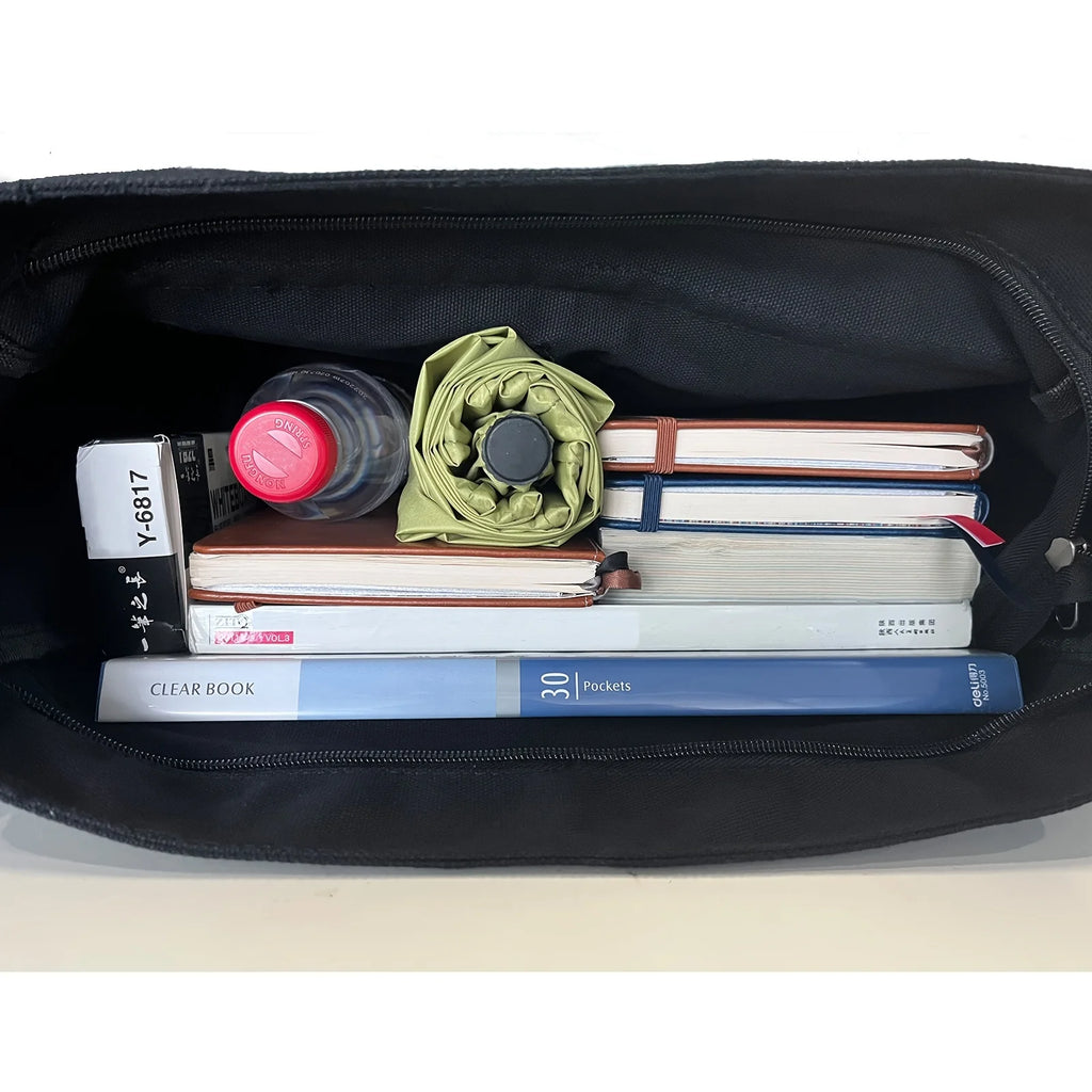 Women's School Messenger Bags For Women Shoulder Ladies Designer Handbag Solid Large Capacity Casual Canvas Shoulder Female Bags